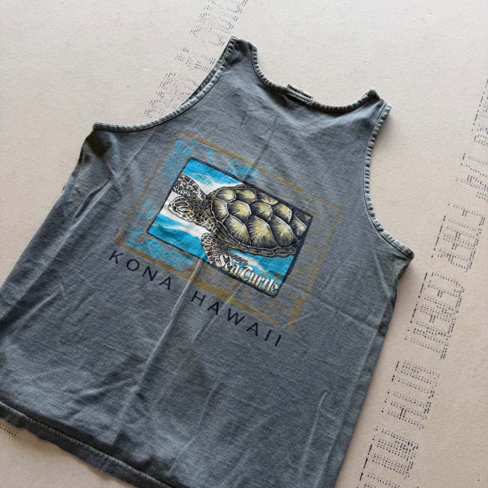 Vintage 90's Kona Hawaii Sea Turtle Surf Tank Top